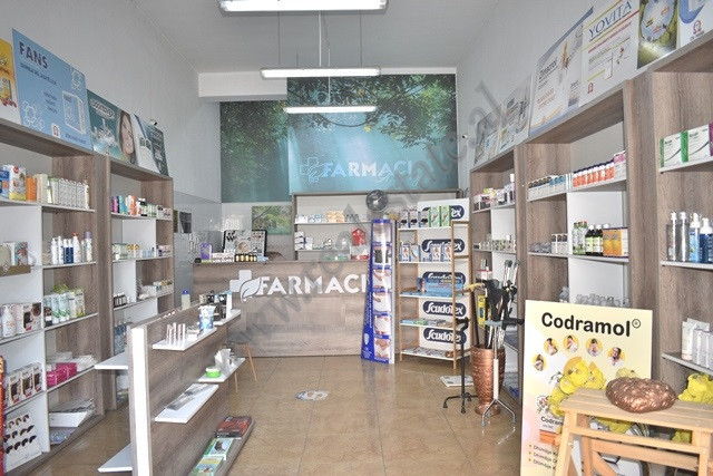 Store for rent together with the business as a pharmacy on Kastriotet Street in Tirana.
The environ
